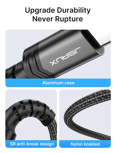 JSAUX USB C to 3.5mm Audio Aux Jack Cable, 3.3ft, Compatible with iPhone, iPad, Samsung Galaxy, Pixel