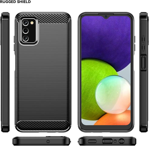 Samsung A03S Case, Galaxy A03S with HD Screen Protector, Fashion Shock-Absorption Flexible TPU Bumper Protective Case