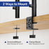 Simple Trending 2 27 Inches, Dual Monitor Stand, Monitor Arm, Heavy Duty Adjustable Monitor Desk Mount for Screens up