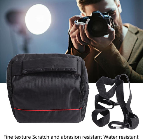 Airshi Camera Case, Adjustable Shoulder Strap Camera Storage Bag Good Protection Shockproof Fashion for Travel, Small