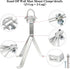 XRDS-RF Antenna Wall Mount 12 Inch Heavy-Duty Stand Off Bracket, Windproof Antenna Mounting (2-Leg + 3-Leg)