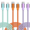 USB C to Lightning Cable for iPhone, MFi Certified 6FT 3 Pack Fast Charging Type C to Lightning Cable