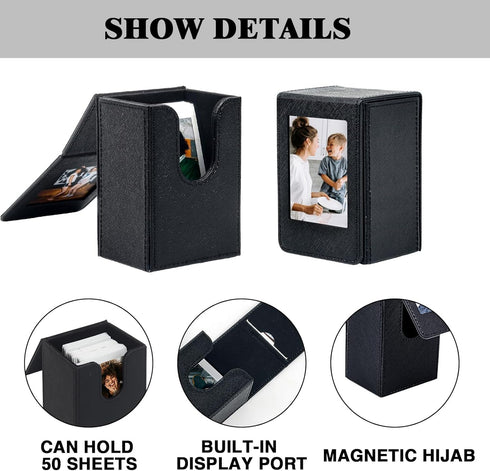 Fujifilm Instax Mini 12/11/99/90/EVO Mini 3 Inch Film Picture Holder Case, Photo Pouch for 50+ Films