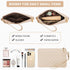 LOVEVOOK 15.6 Inch Laptop Bag for Women, Canvas Tote with Clutch Purse, Large Capacity Work Bag for Office