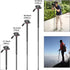 NEEWER Portable Aluminum Alloy 2 in 1 Tripod Monopod, Max 70"/177cm with 3 Way Swivel Pan Head, Carrying Bag