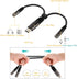 USB C Microphone Adapter, USB C to 3.5mm Combo Hi Fi Audio & Mic Jack Splitter, Compatible with iPhone 15 Pro Max/15