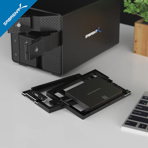 SABRENT 2.5” SSD & SATA Hard Drive to Desktop 3.5” SATA Bay Converter Mounting Kit (BK-PCBS)