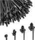 120PCS Nylon Self Locking Cable Zip Tie, Car Push Mount Fastener Clips Wraps for Indoor Outdoor, Compatible