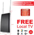 GE 4K 1080p 48732 TV Antenna for Smart TV Indoor, HD Antenna, Supports Signal Reception with Signal Amplifier, Free