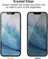 TECHO Privacy Screen Protector for iPhone 16e / 14 / 13 / 13 Pro, Tempered Glass Film, 2 PACK (6.1 Inch)