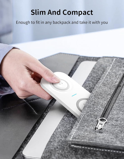JoyGeek Dual Wireless Charging Pad for iPhone and iWatch, 2 in 1 Wireless Charger for iPhone 15/14/13/Mini/12/12