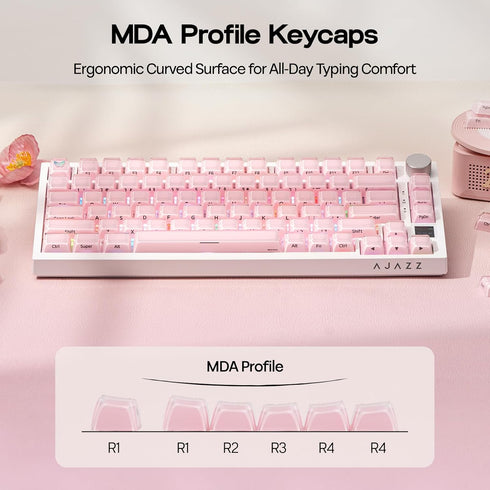 EPOMAKER Set 123 61/68/84/87/98/100/104-Key Lusterfly Jelly Keycaps - Keys Double-Shot Laser Engraved, MDA Profile