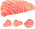 Abaodam Artificial Salmon Slice Model Realistic Fake Food Display for Photography Kitchen Decoration and Restaurant