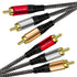 Yeung Qee 10 ft Audio Video RCA Cable, 3RCA Male to 3RCA Male Composite AV Cable for Set-Top Box, DVD
