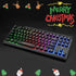 Rii Gaming Keyboard,87-Keys RGB Backlit Compact Keyboard,Silent Computer Keyboard,USB Wired Keyboard for Laptop,PC,Windows,Mac by Rii