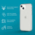 tech21 iPhone 14 Plus Evo Clear – Scratch-Resistant, Shock-Absorbing Clear Phone Case with 12ft Multi-Drop Protection
