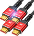 Highwings 8K HDMI 2.1 Cable 15FT 2-Pack, Ultra High Speed HDMI Cable