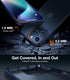 TORRAS iPhone 15 Pro Max Case - Navy Blue Titanium, Slim Shockproof, 12FT Military Grade, Translucent Matte Hard Back.