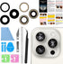 ASDAWN Back Camera Lens Glass Replacement for iPhone 15 Pro, 6.1 Inches, Pre-Installed Adhesive with Installation Manual