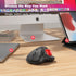 Nulea M501 Wireless Trackball Mouse, Rechargeable Ergonomic Mouse with Easy Thumb Control, 3 Device Connection