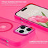 BENTOBEN iPhone 13 Pro Case - Hot Pink Translucent Matte, Slim Shockproof, Compatible with MagSafe, 6.1" Protective
