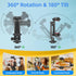 Zeadio Smartphone Tripod Mount Adapter, Cell Phone Tripod Holder Selfie Stick Monopod Adjustable Clamp, Fits for All