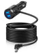Anina Mini USB Mini-B Dash Cam Power Cord Left Angle Charging Cable