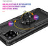 Galaxy A42 5G Case with Screen Protector, Black Military Grade 16ft Drop Tested Cover with Magnetic Kickstand