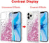 Compatible with iPhone 12 and 12 Pro Case, Bling Flowing Liquid Floating Glitter TPU Protective Case 6.1 inch