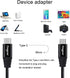 Fasgear USB C to Micro USB Cable 1m Nylon Braided Type C to Micro USB Cord Compatible with Galaxy S7/S6, HTC One/10 and More (Black, 3ft) by Fasgear