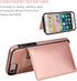 KIHUWEY Wallet Case for iPhone SE, iPhone 7/8, Premium Leather, Shockproof Cover, Rose Gold