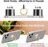 Clear Gold Phone Holder Ring Grips for iPhone Samsung Galaxy, Transparent Finger Ring Stand for Smartphones Tablets Cases 5-Crystal