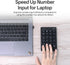 Rapoo K50 2.4G 22-Key Wireless Number Pad, Numeric Keypad for Laptop, Speed Data Entry, Numpad with Calculator, Email
