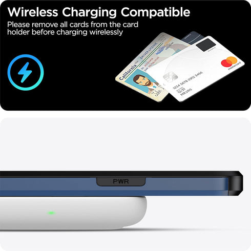 2024 NEW iPhone 15 Plus Case with Card Holder - Wireless Charging Compatible Wallet Case with Hidden Slot for Men and