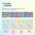 Headphones for Back to School, Kids Cat Ear Headphones, Foldable Bluetooth Wireless Headphones with Microphone, LED