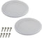 2pcs Round Ceiling Speaker Grill Covers for 8 Inch Speaker with Screws (White)