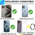 Sticky Magnetic Phone Mount, Compatible with Magsafe 15/14/13/12 Pro Max Mini, Car and Wall Mount