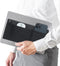 AMOZIFY 3-Pocket Organizer, Mouse Holder for Laptop Stick On, Adhesive Pouch &
