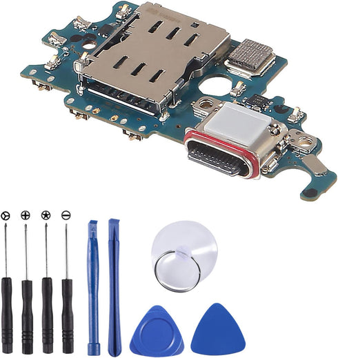 USB Charger Port Dock Flex Cable Replacement for Samsung Galaxy S21 5G G991U, Tools Included