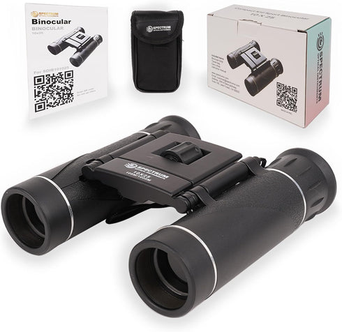 Spectrum Optical Instruments SpectrumOI Binocular for Kids,10X25 Kid Binoculars, Binoculars for Kids 8-12, Toy Binoculars