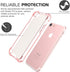 ORIbox Shockproof Case for iPhone SE 2022/2020, Compatible with iPhone 8/7, with 4 Corners Protection (Pink)