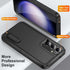 Galaxy S24 Plus Case with Kickstand, 3-Layer Military Grade Shockproof Protective Cover for Samsung Galaxy S24+ (Black)