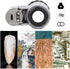Mini Microscope, 50X Portable Subminiature Magnifier with LED Light for Jewelry Appraisal