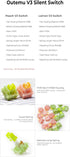 KPREPUBLIC Outemu Silent Peach V3 Switch, Silent Lemon V3 Switch for Mechanical Keyboard, POM PA66 Factory Lubed (OTM