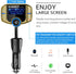 Upgraded Bluetooth FM Transmitter - Wireless Radio Adapter with 1.7'' Display, QC3.0, Smart Dual USB Ports, AUX