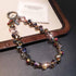 KuuGuu 2 PCS Crystal Beaded Phone Wrist Strap Sparkling Phone Charm Chain Cellphone Lanyard Chain Detachable Beaded