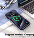 iPhone 15 Pro Max Case Waterproof, Built-in Screen Protection, IP68 Underwater, Military Dropproof, Purple
