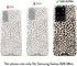 BURGA Phone Case for Samsung Galaxy S20 Ultra, Hybrid Hard Shell + Silicone, Black Polka Dots Pattern