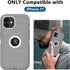 for iPhone 11 Case, with Built in Screen Protector Heavy Duty Drop Protection, Full Body Rugged Shockproof Dust Proof 3- Layer Tough Protective Phone Cover for Apple iPhone 11 Gray-B