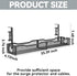 LOVJOYSE 25.3'' Cable Management, Under Desk Cable Management Tray No Drill, Metal Cable Organizer with Clamp for Wire